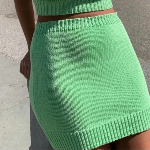 NWT Paloma Wool MINT KADABRA SKIRT Knit Mini Small - Picture 4 of 9